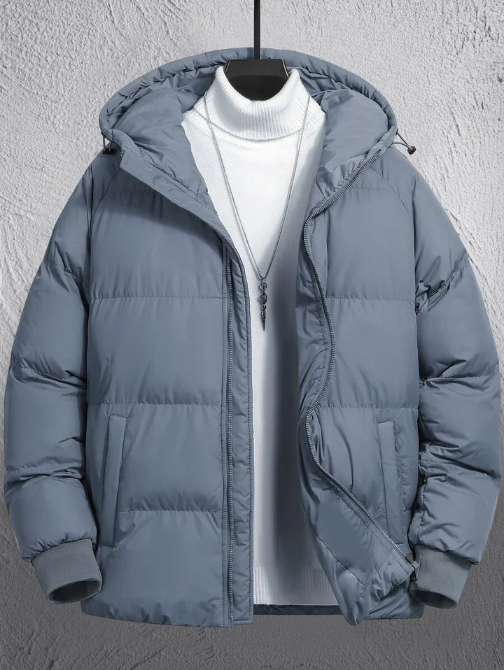 Unisex Casual Padded Jacket Quilted Relaxed Fit