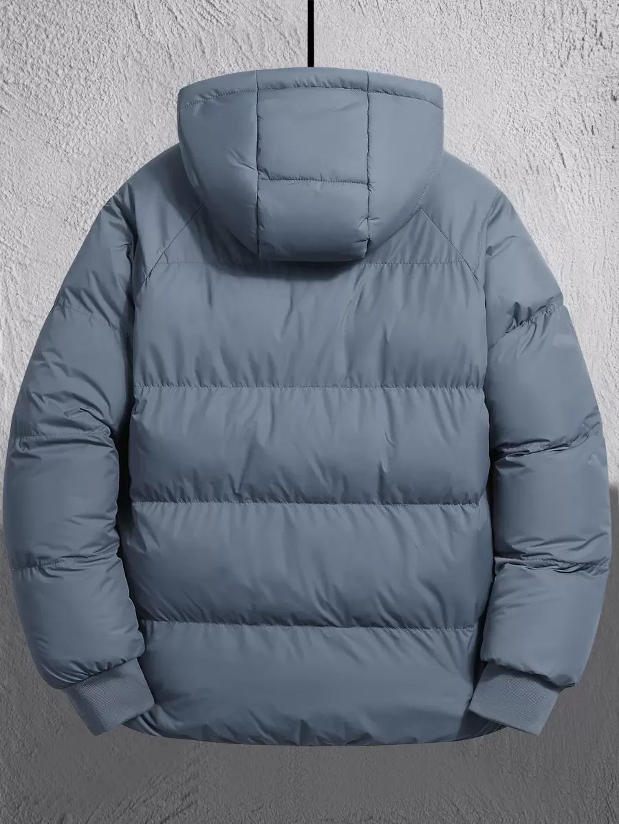 Unisex Casual Padded Jacket Quilted Relaxed Fit