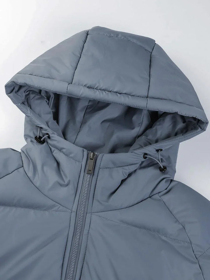 Unisex Casual Padded Jacket Quilted Relaxed Fit