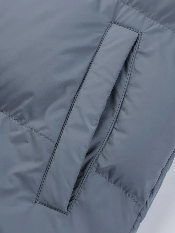 Unisex Casual Padded Jacket Quilted Relaxed Fit
