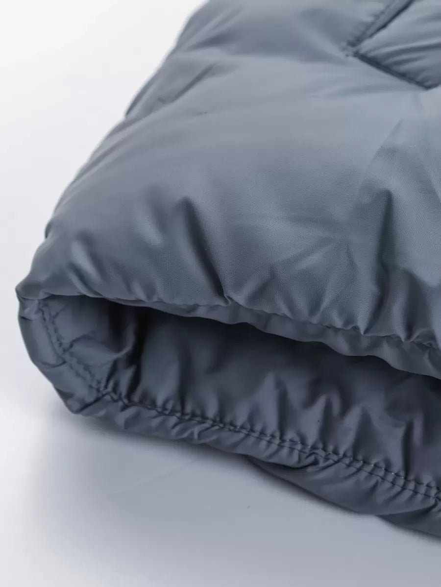 Unisex Casual Padded Jacket Quilted Relaxed Fit
