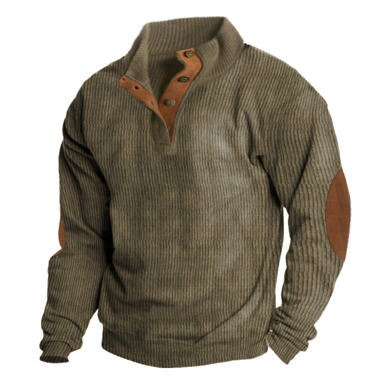 Mens Pullover Sweater Cotton Crew Neck Casual Fit - BritishMode
