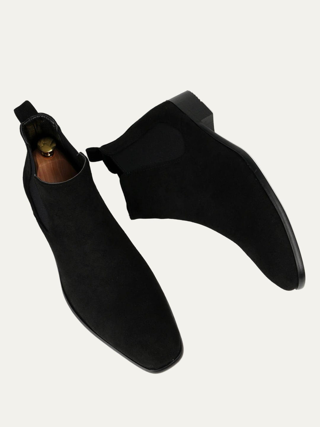 Mens Chelsea Boots Suede Pointed Toe