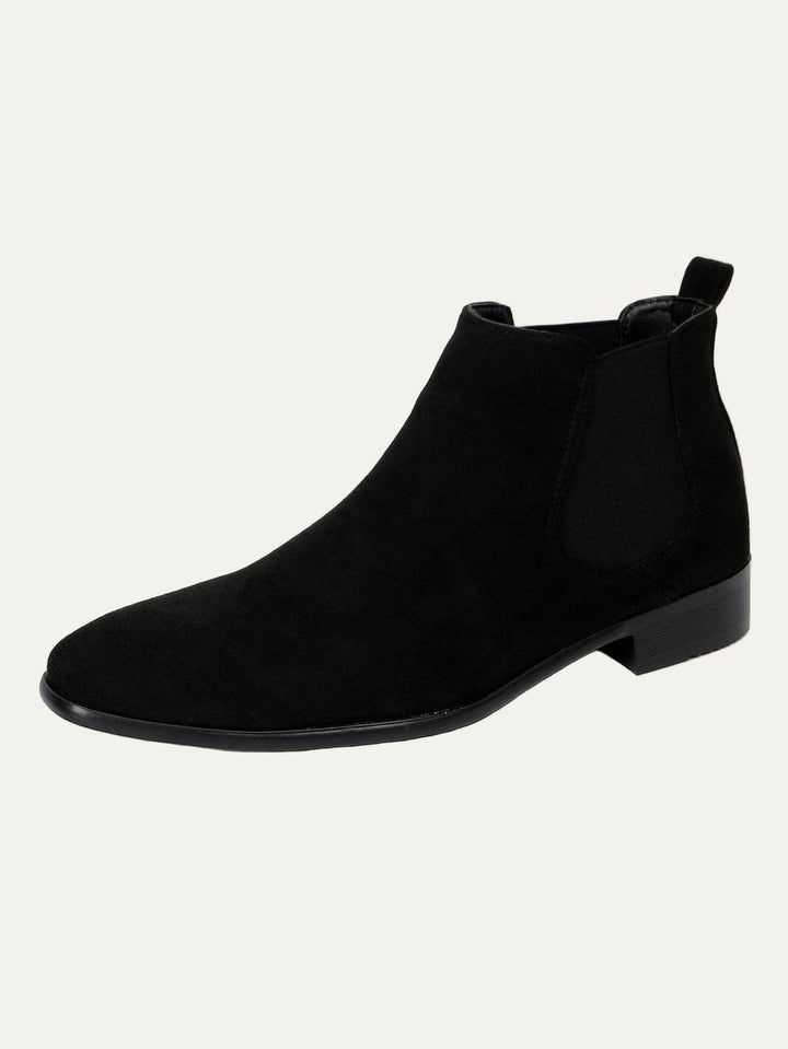 Mens Chelsea Boots Suede Pointed Toe