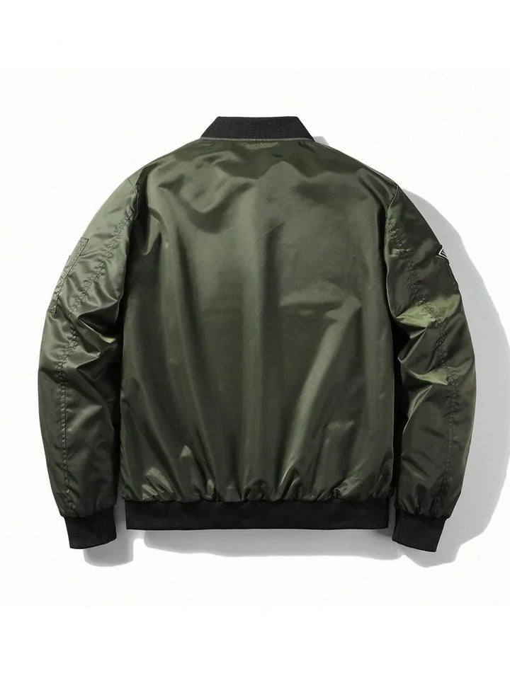 Unisex Reversible Bomber Jacket Lightweight Casual Fit