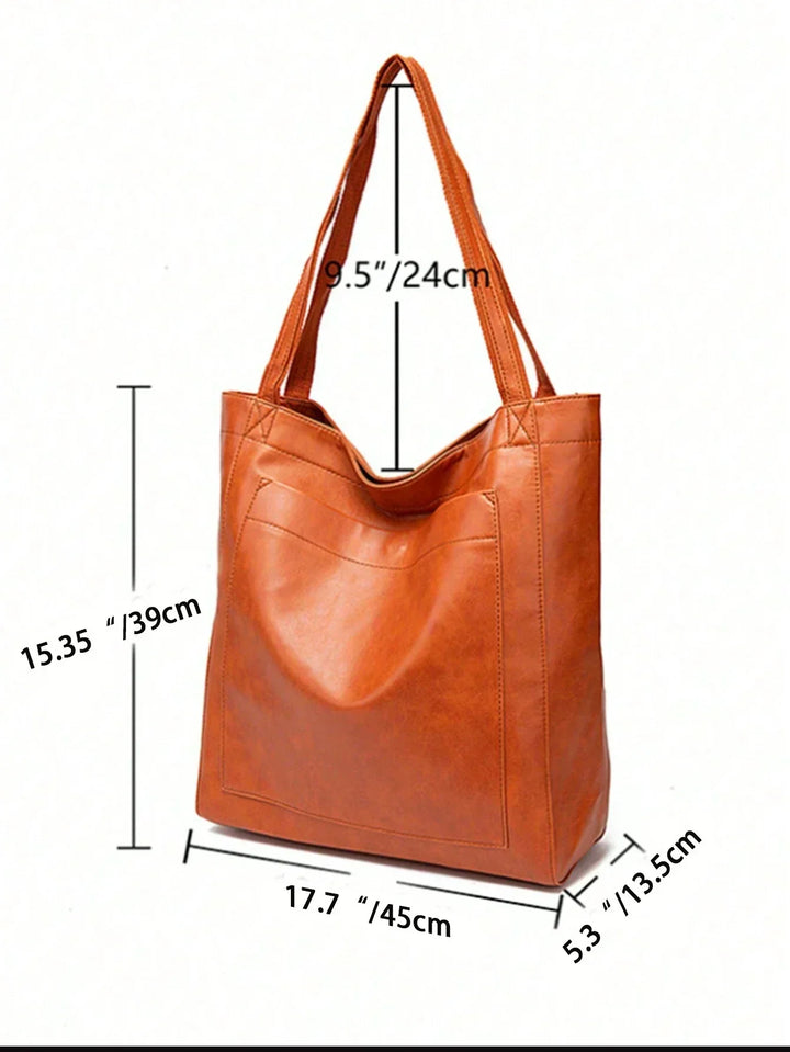 Womens Vintage Shoulder Bag Large Capacity Detachable Strap