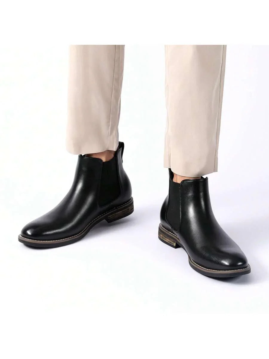 Unisex Chelsea Boots Suede Slip-On
