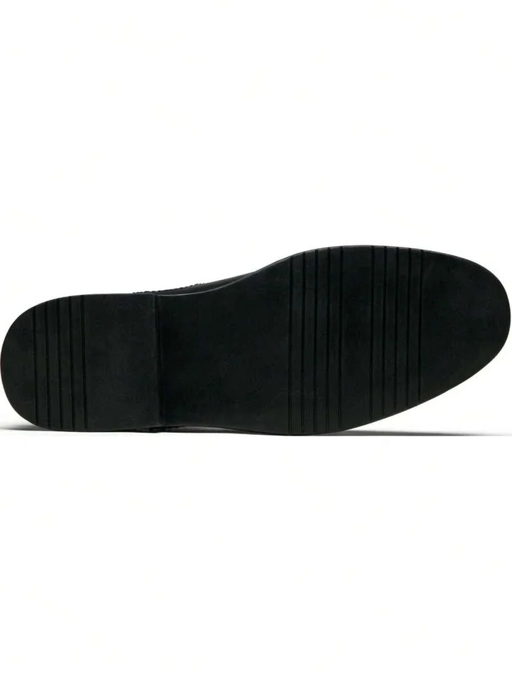 Unisex Chunky Chelsea Boots Leather Ankle
