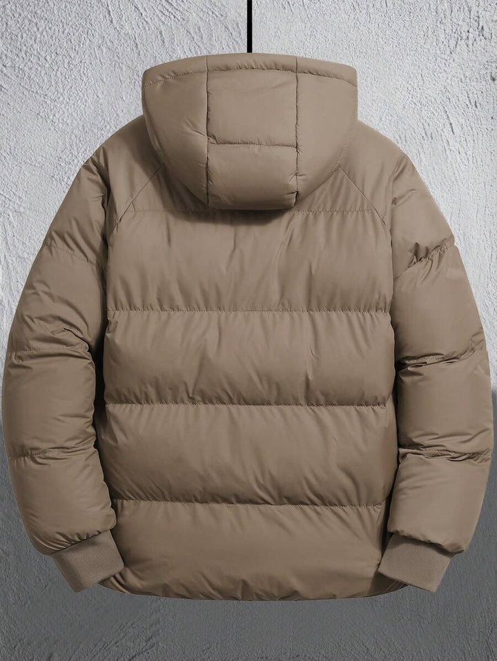 Unisex Casual Padded Jacket Quilted Relaxed Fit