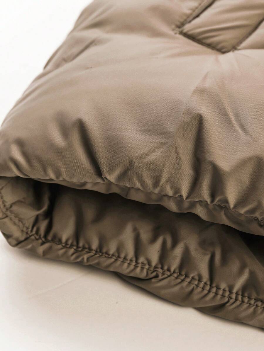 Unisex Casual Padded Jacket Quilted Relaxed Fit