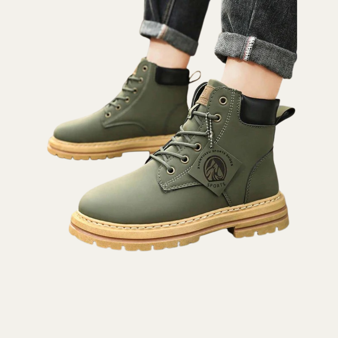 Mens Chelsea Work Boots Rugged Lug Sole