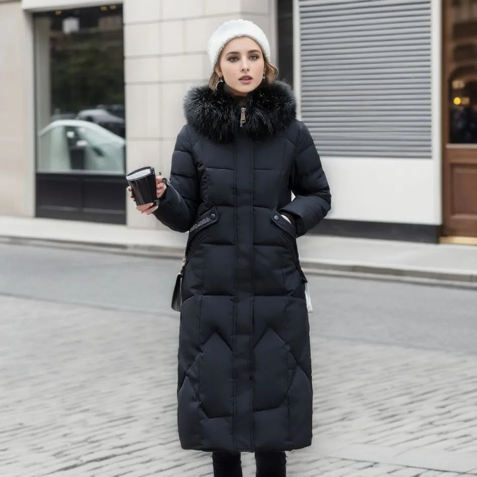 Womens Winter Coat Wool Blend Relaxed Fit