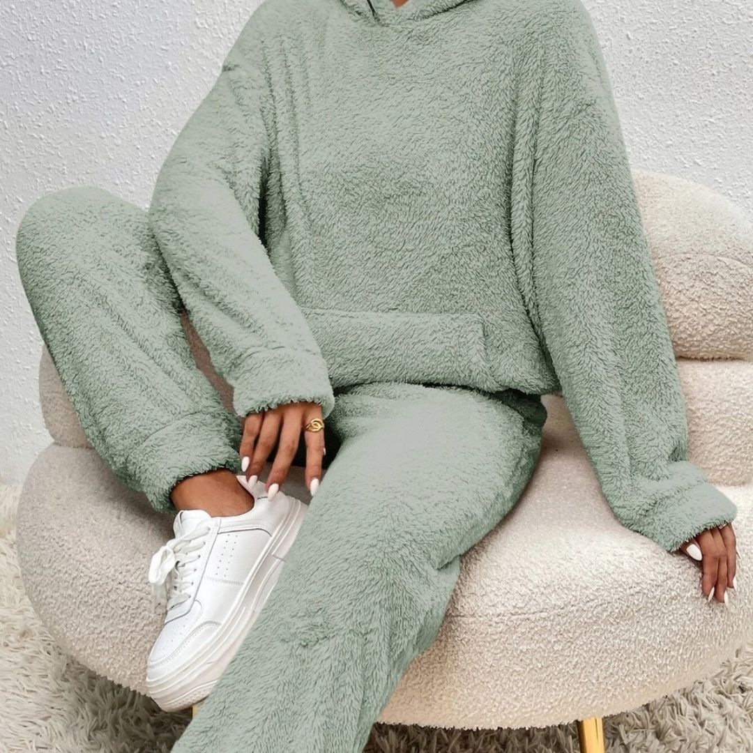 Womens Tracksuit Set Fleece Soft Warm Fit
