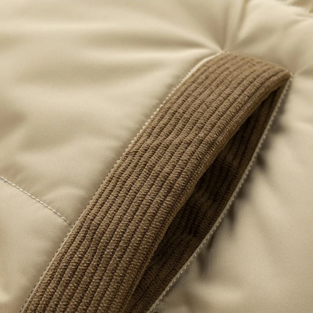 Mens Quilted Puffer Jacket Insulated Warm Winter