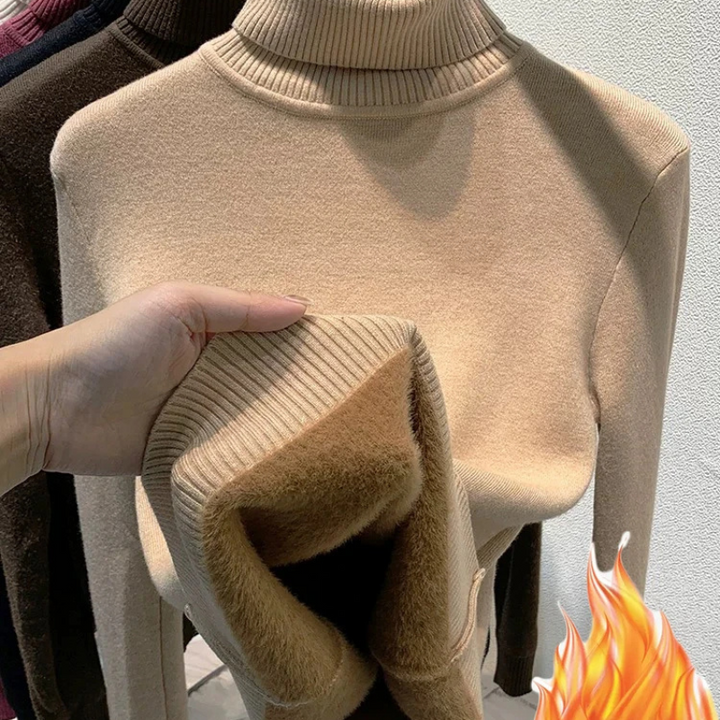 Womens Winter Sweater Fleece Lined Cozy Fit