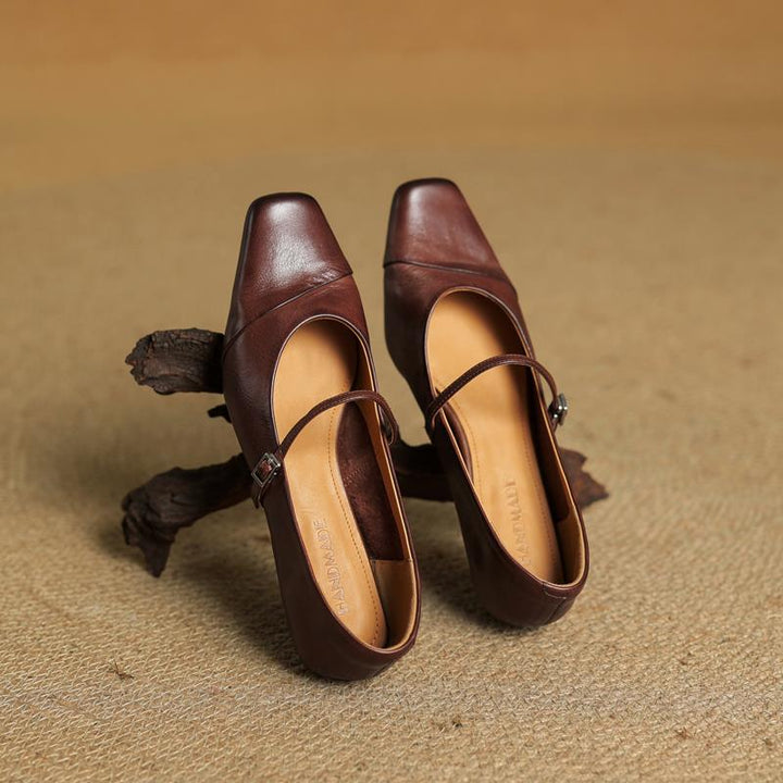 Womens Genuine Leather Pumps Classic Fit