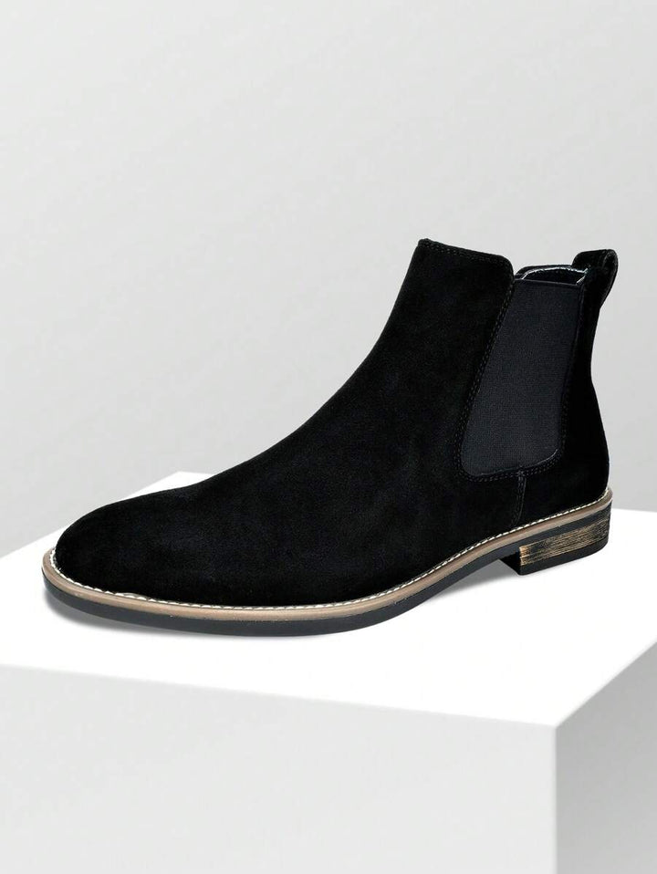 Unisex Chelsea Boots Suede Slip-On