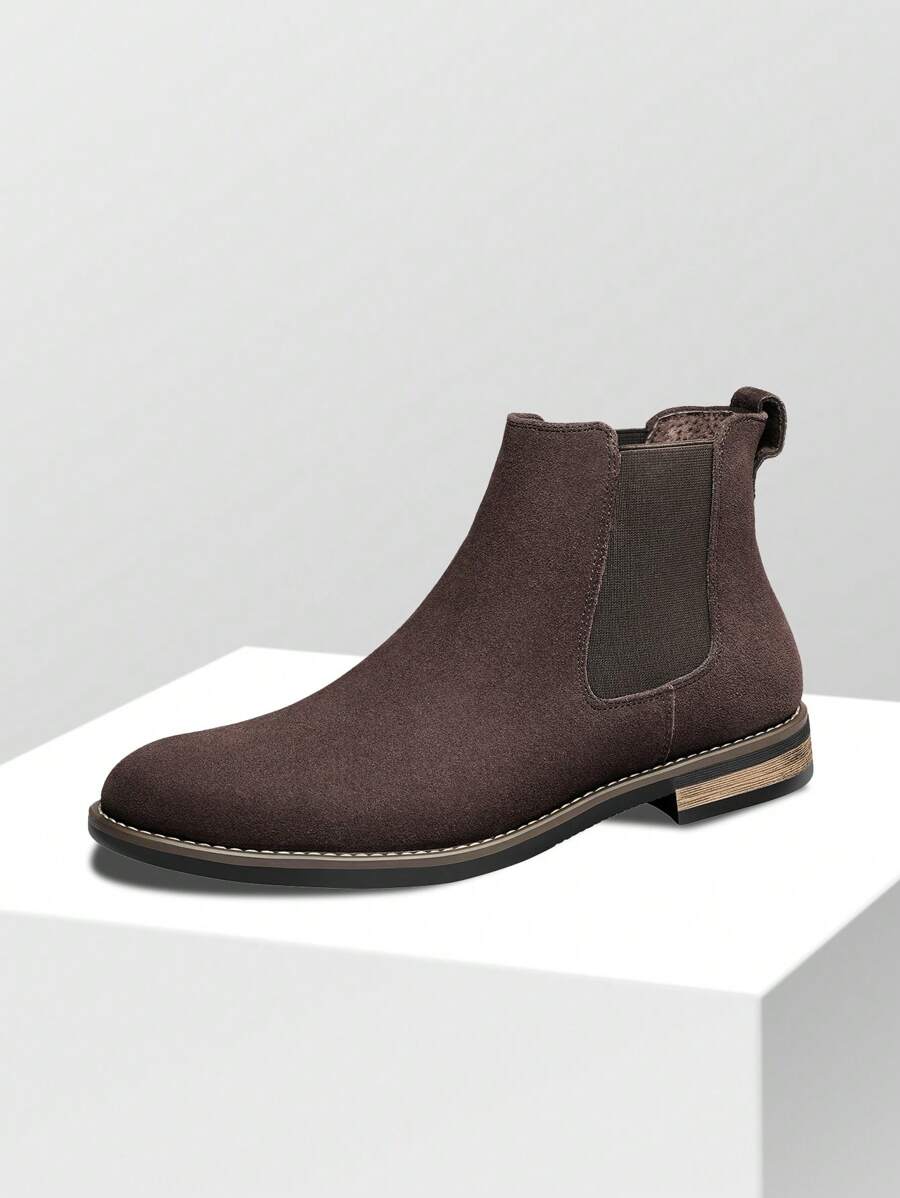 Unisex Chelsea Boots Suede Slip-On - BritishMode
