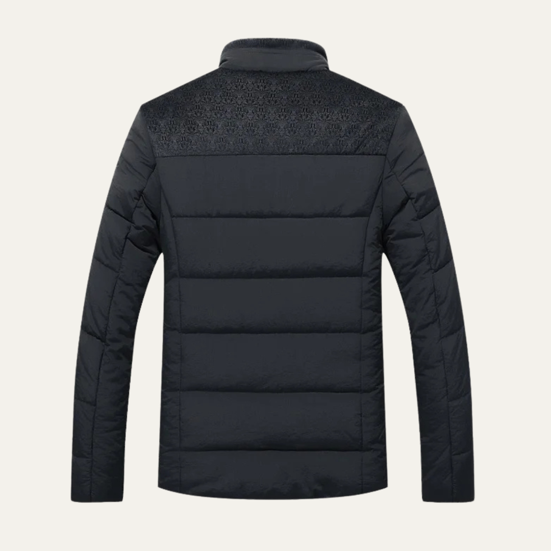 Mens Puffer Jacket Plush Winter Padded Fit