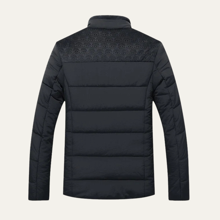 Mens Puffer Jacket Plush Winter Padded Fit