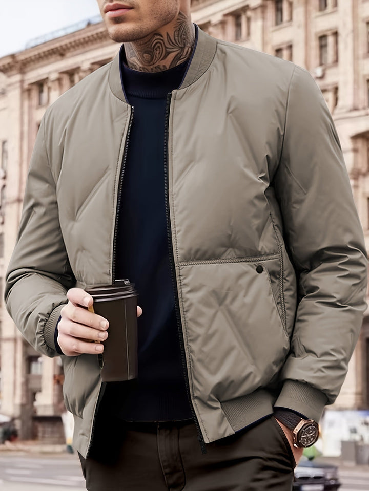 Mens Puffer Coat Insulated Warm Fit