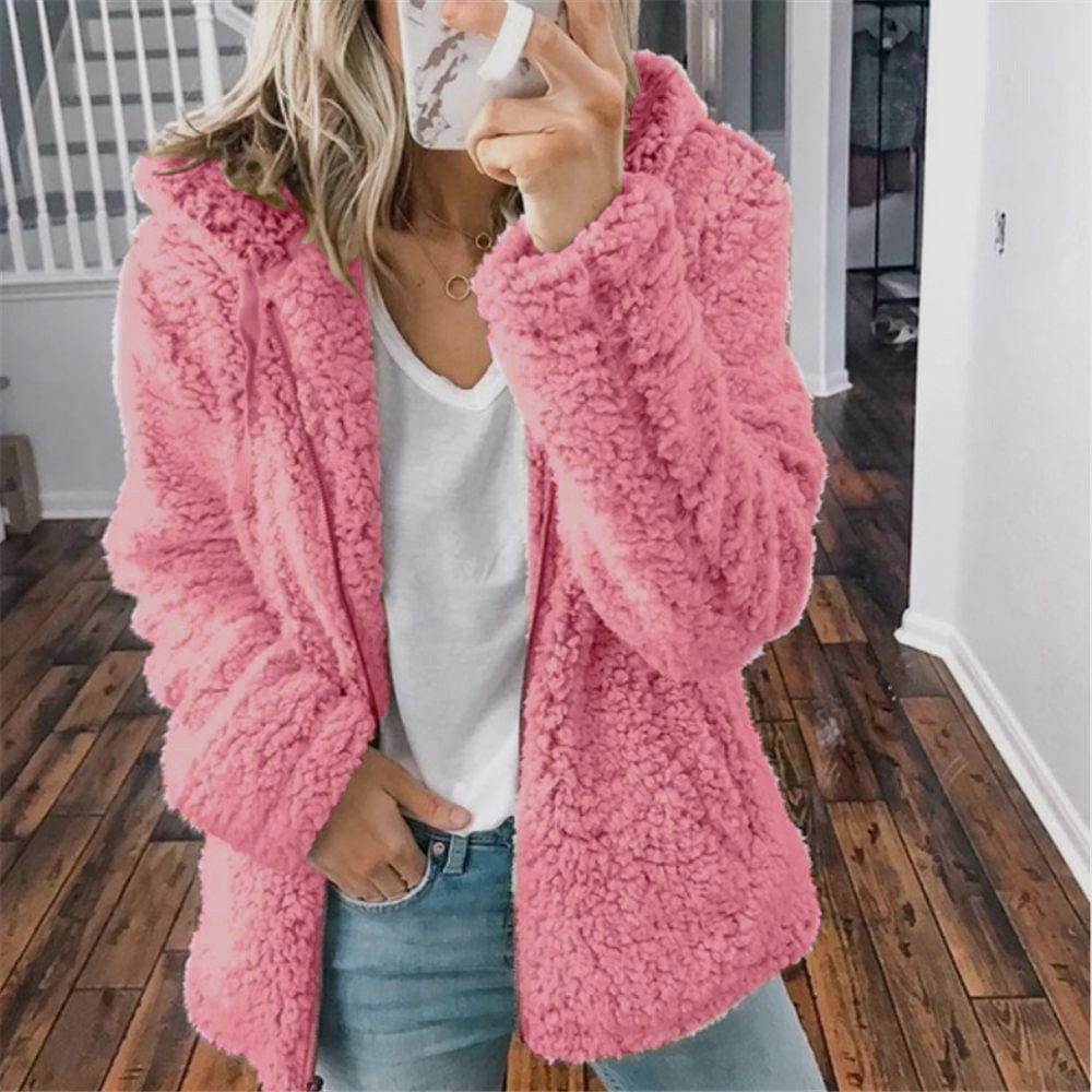 Womens Fur Coat Warm Winter Style - BritishMode