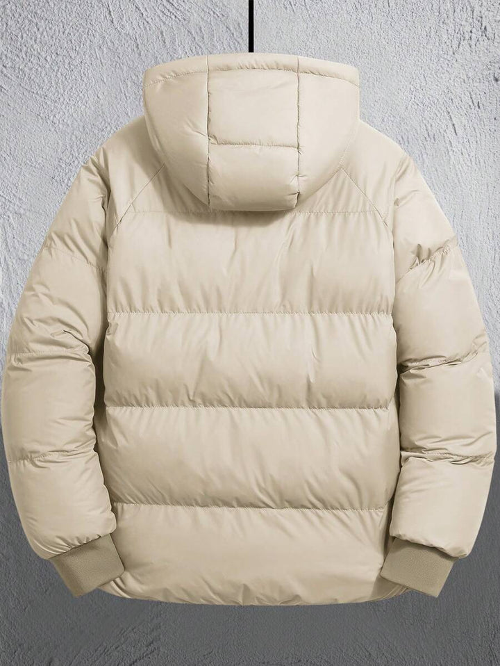 Unisex Casual Padded Jacket Quilted Relaxed Fit