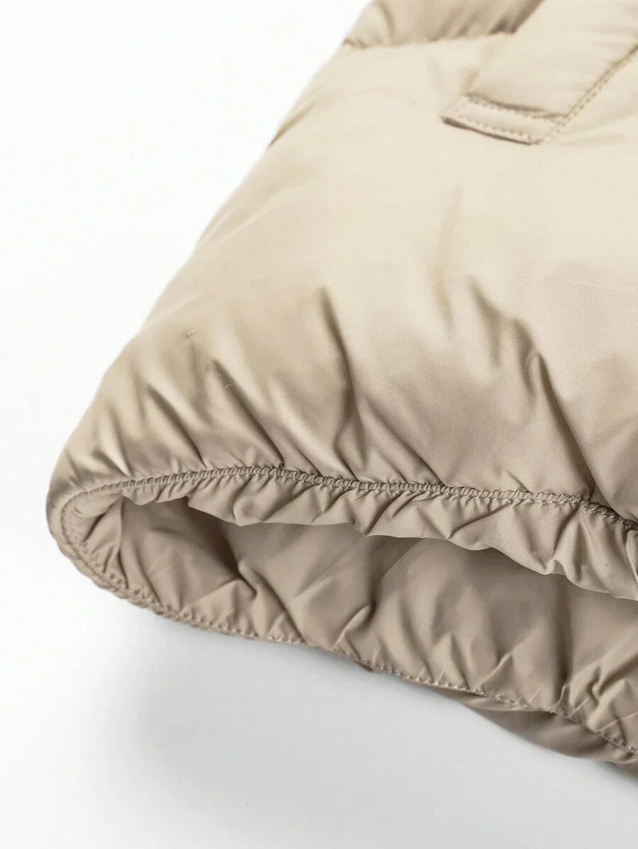 Unisex Casual Padded Jacket Quilted Relaxed Fit