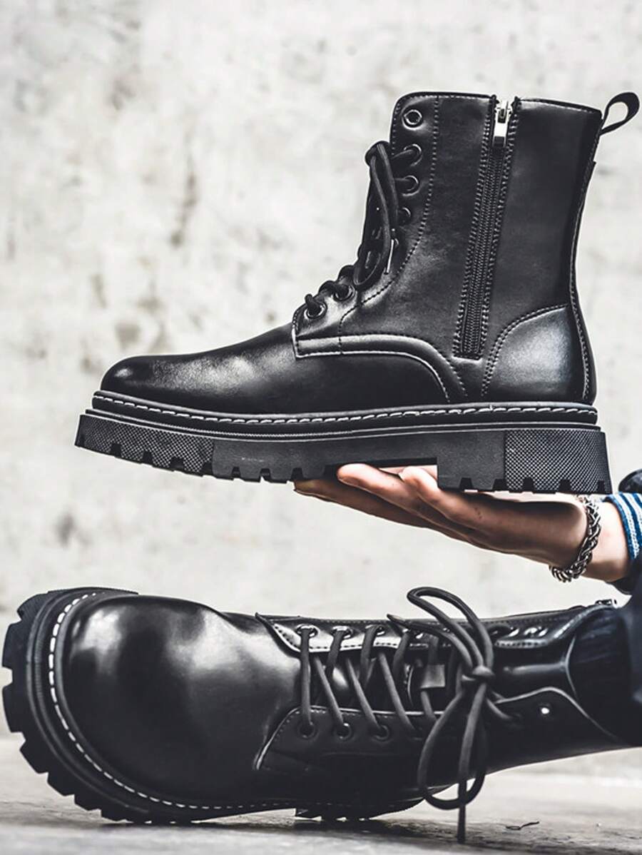 Unisex Orthopedic High Top Boots with Side Zipper Comfortable Fit