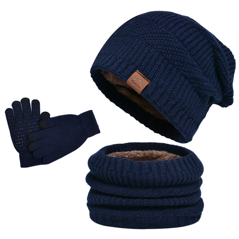 Mens Leisure 3-Piece Plush Set Warm Fit