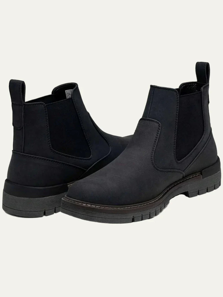 Mens Chelsea Boots with Lug Sole Durable Design