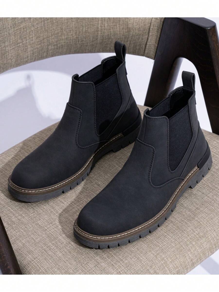 Unisex Chelsea Boots Chunky Sole Durable
