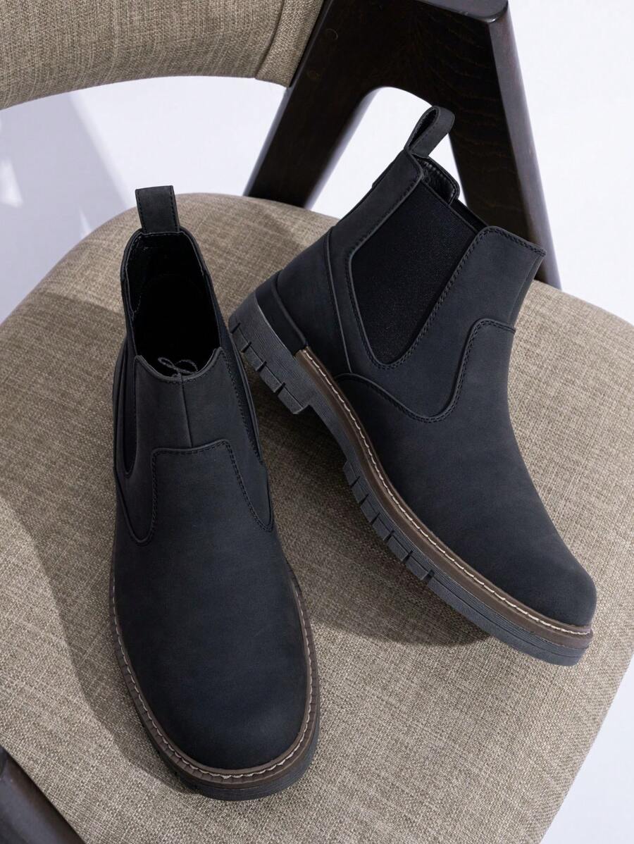 Unisex Chelsea Boots Chunky Sole Durable