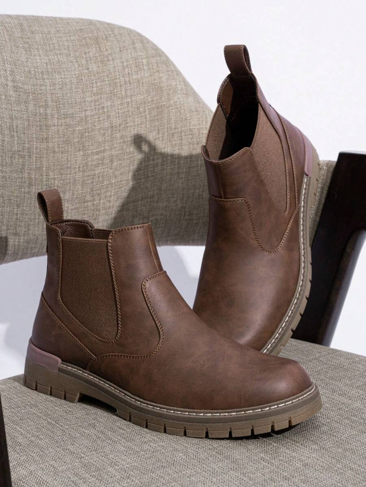 Unisex Chelsea Boots Chunky Sole Durable - BritishMode