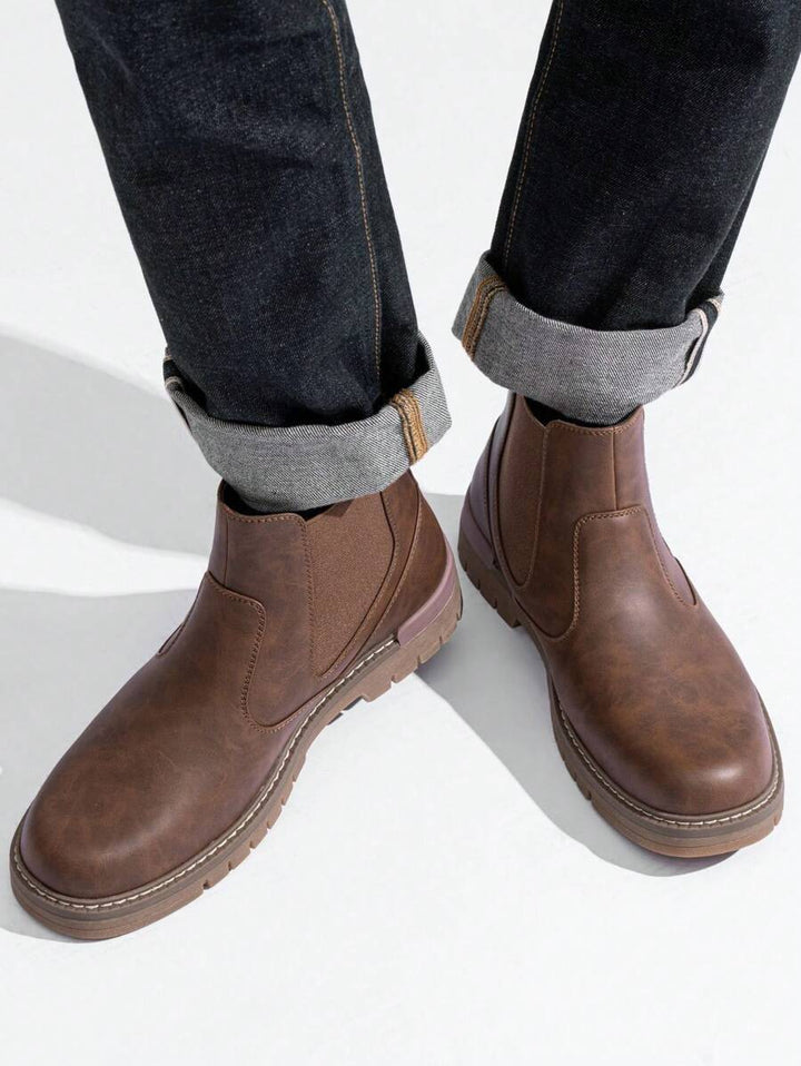 Unisex Chelsea Boots Chunky Sole Durable