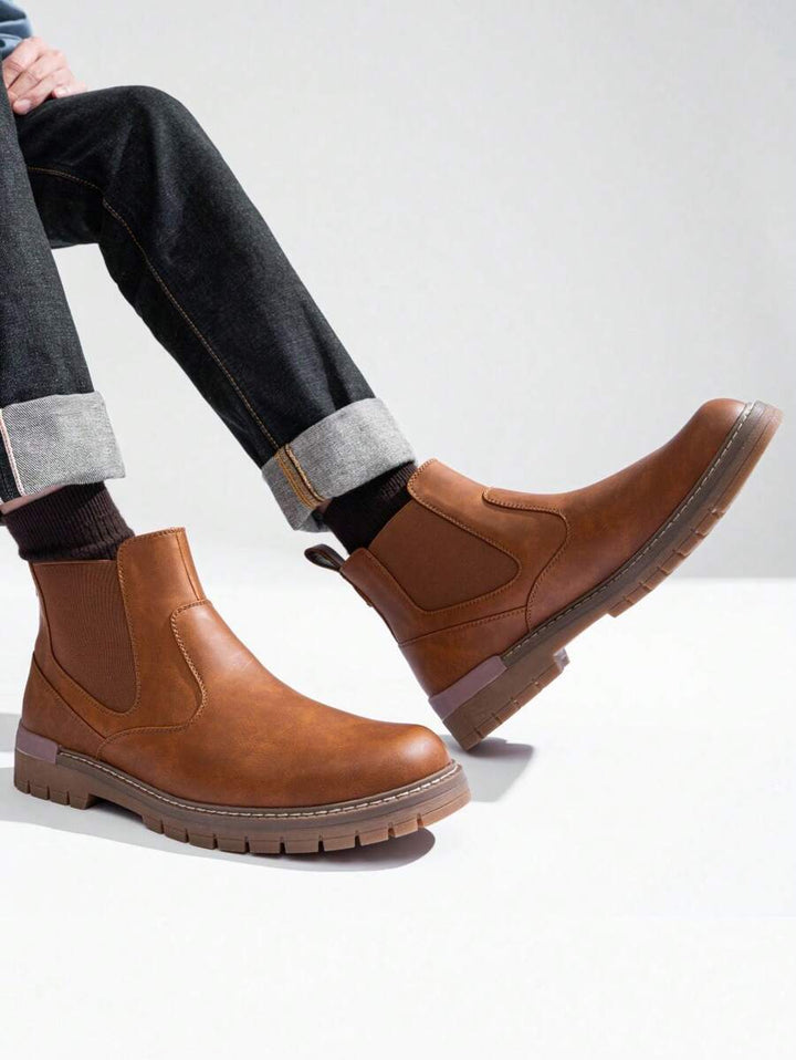 Unisex Chelsea Boots Chunky Sole Durable