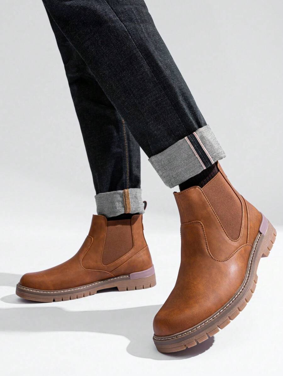 Unisex Chelsea Boots Chunky Sole Durable