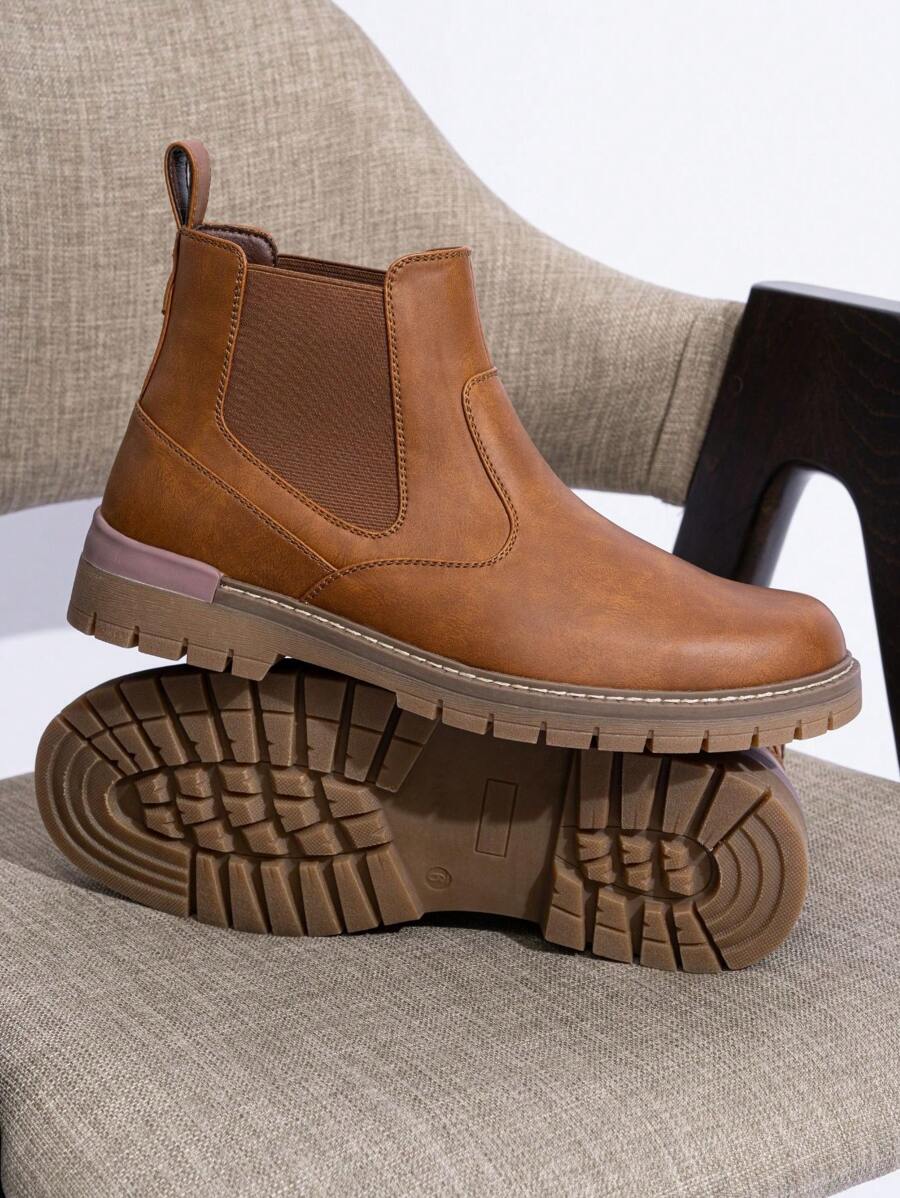 Unisex Chelsea Boots Chunky Sole Durable