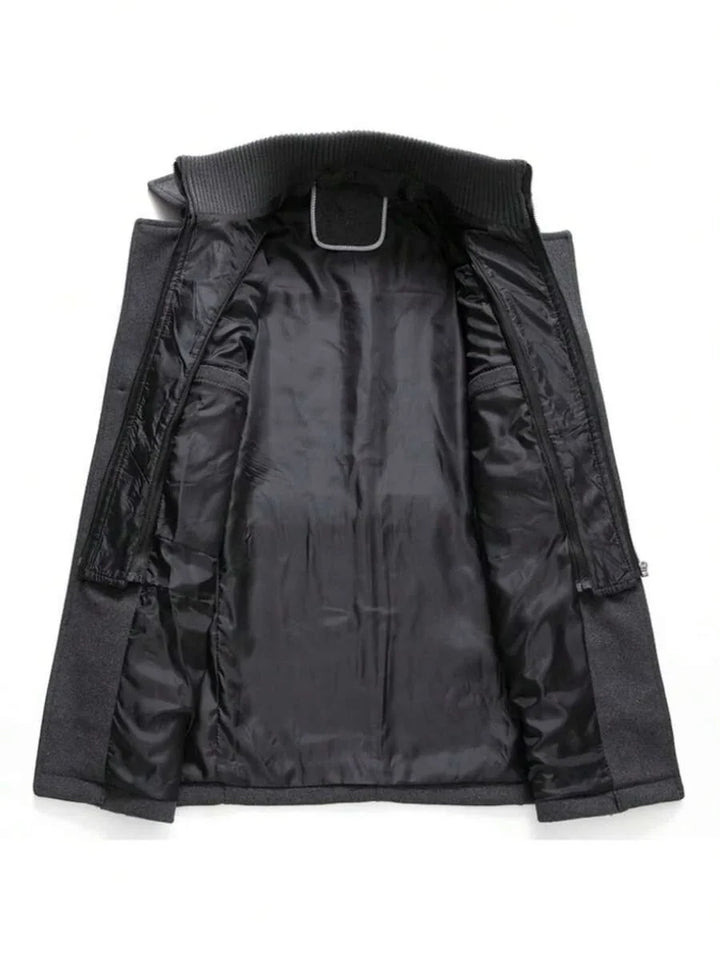 Mens Slim Wool Business Coat