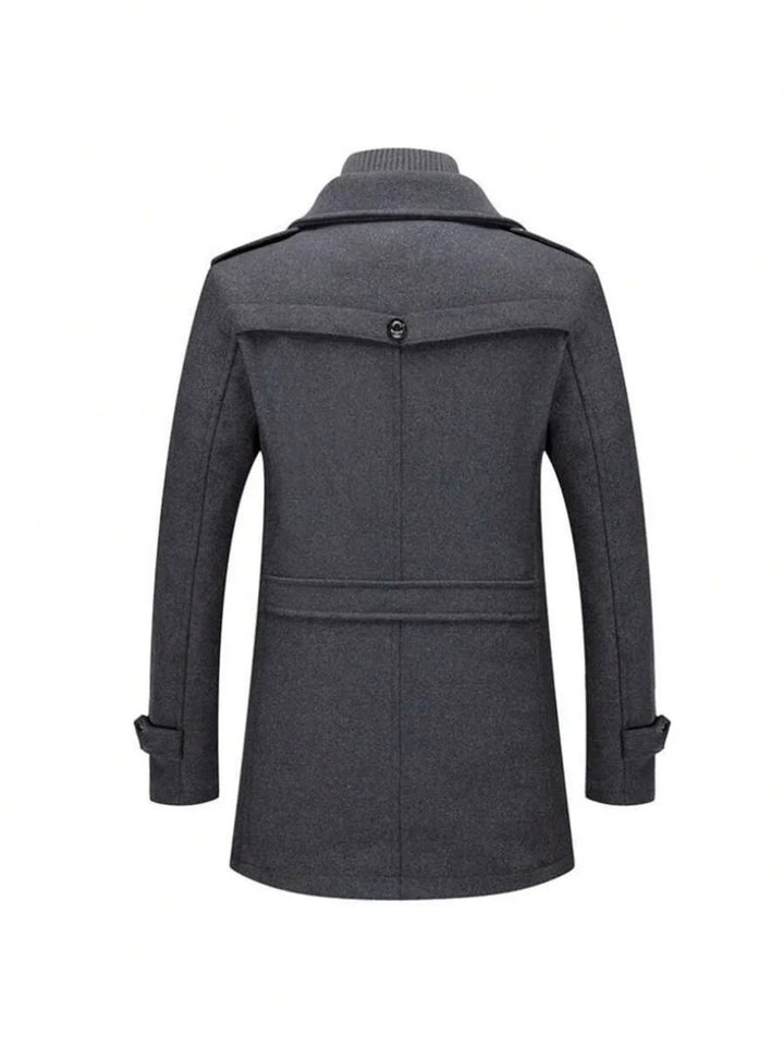 Mens Slim Wool Business Coat
