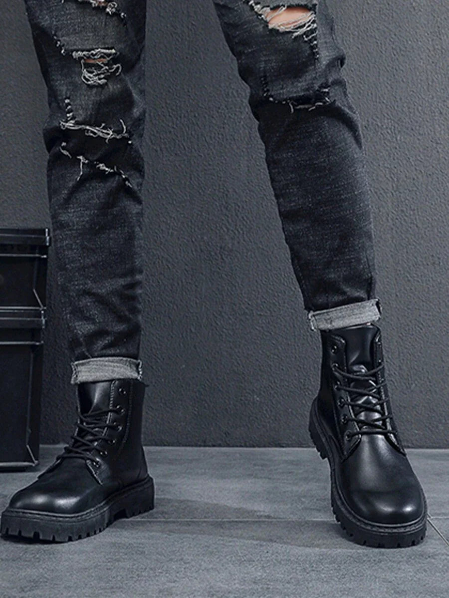 Unisex Orthopedic High Top Boots with Side Zipper Comfortable Fit