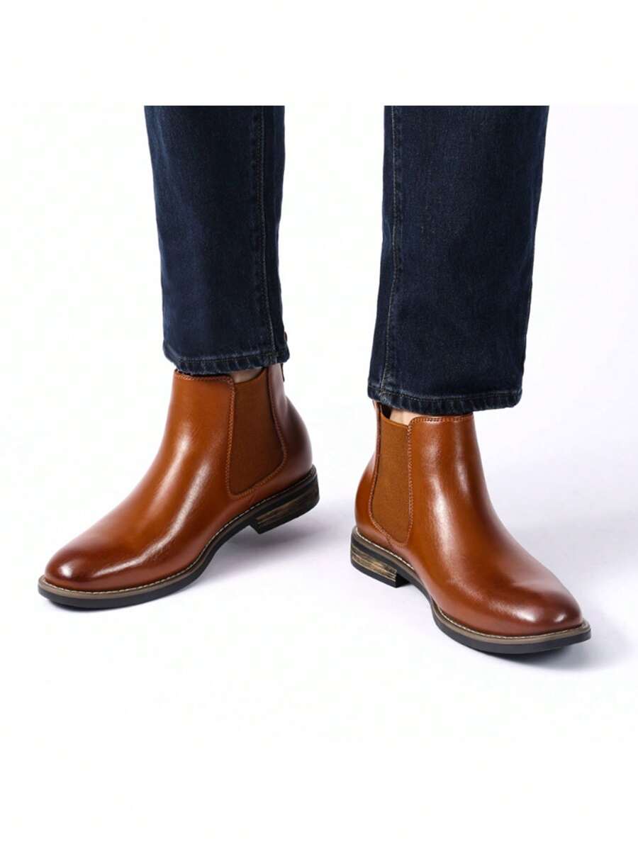 Unisex Chelsea Boots Suede Slip-On