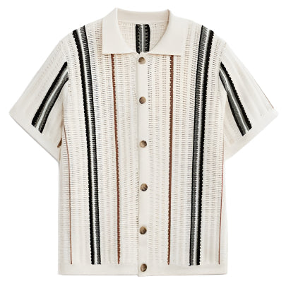 Mens Classic Button-Front Shirt Regular Fit - BritishMode