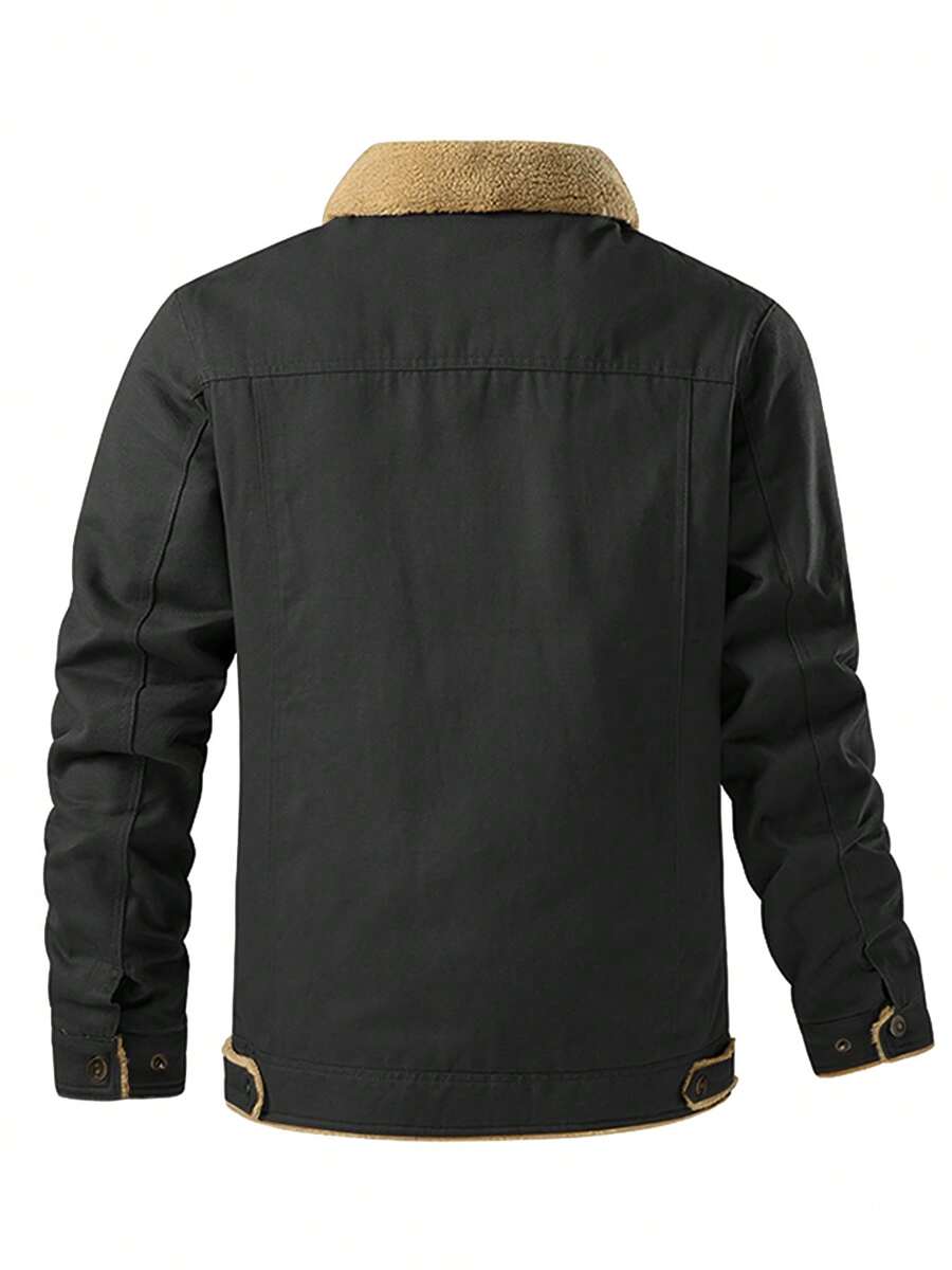 Unisex Thermal Bomber Coat Insulated Warm Fit