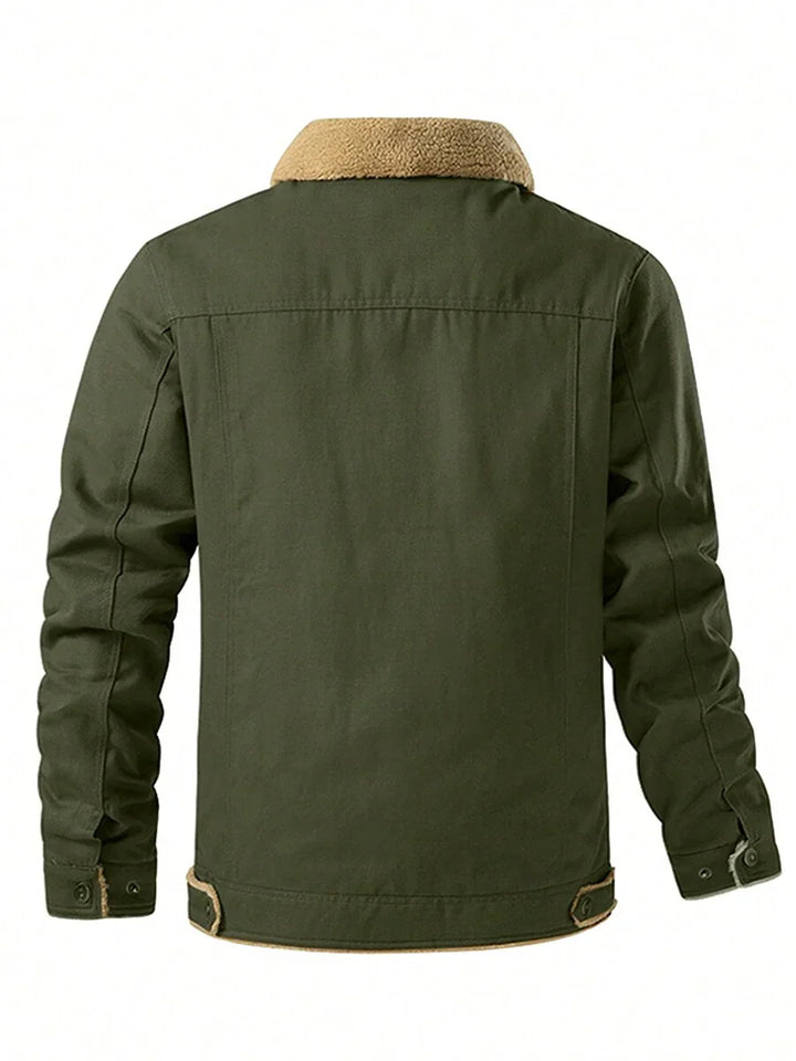 Unisex Thermal Bomber Coat Insulated Warm Fit