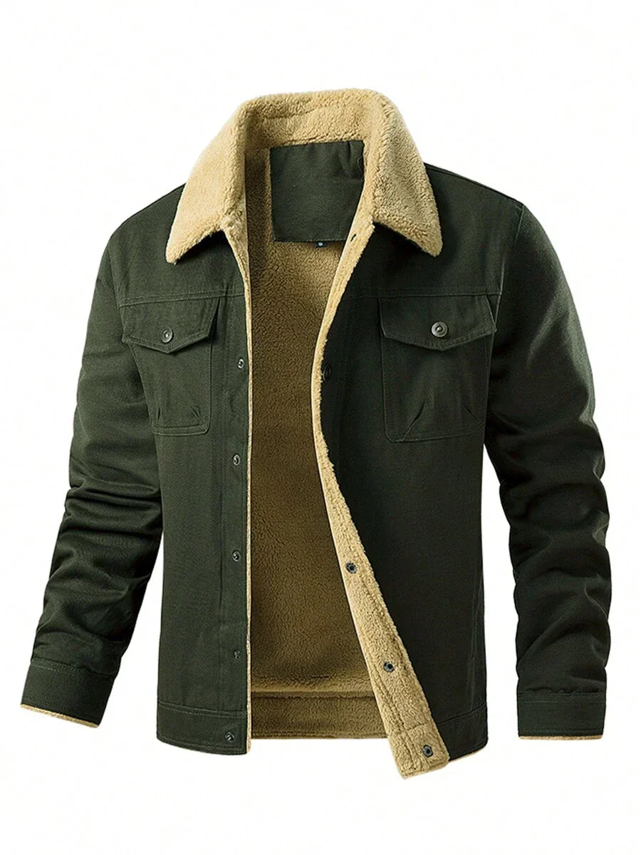 Unisex Thermal Bomber Coat Insulated Warm Fit