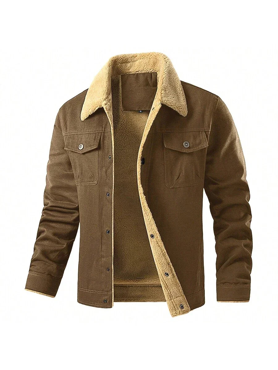 Unisex Thermal Bomber Coat Insulated Warm Fit
