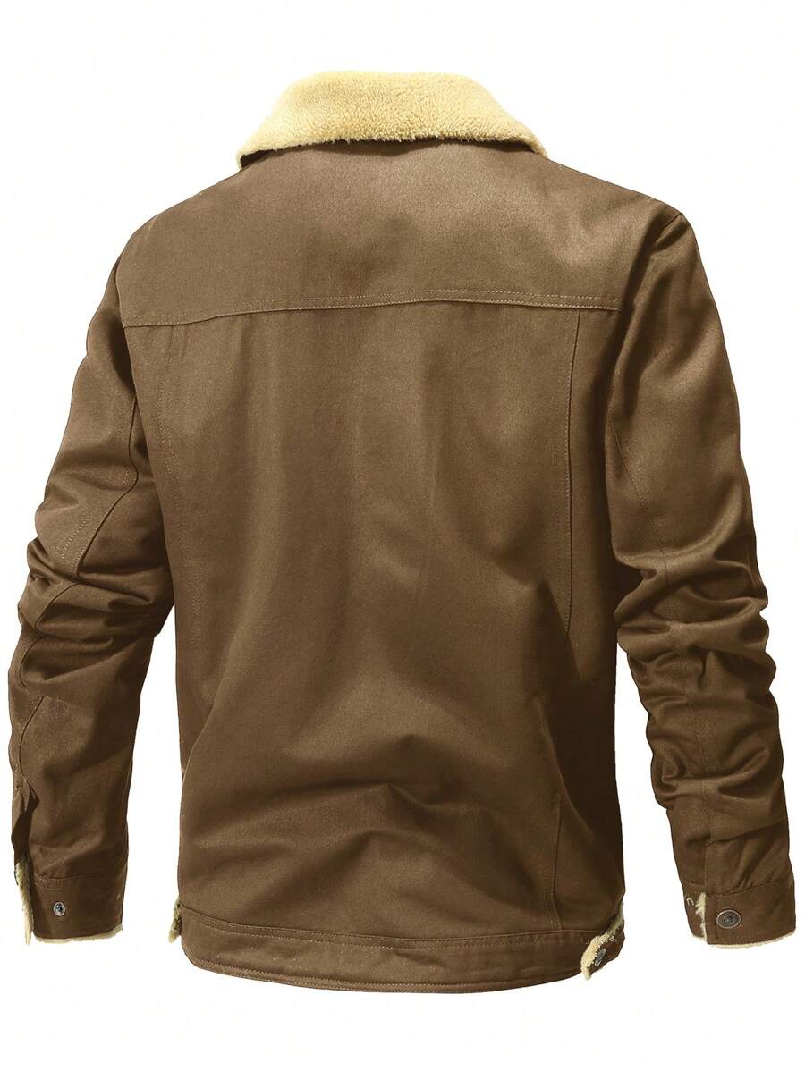 Unisex Thermal Bomber Coat Insulated Warm Fit