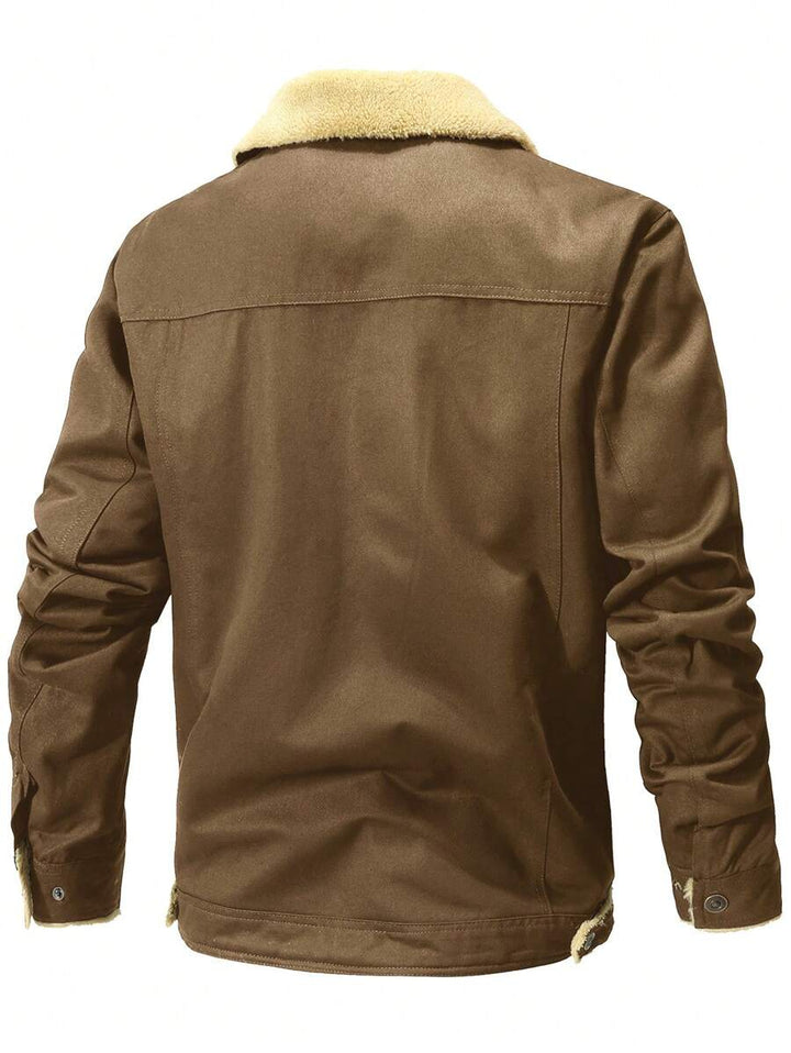 Unisex Thermal Bomber Coat Insulated Warm Fit