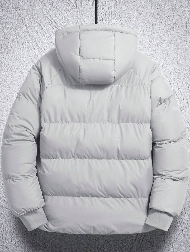 Unisex Casual Padded Jacket Quilted Relaxed Fit